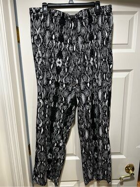 Calvin Klein Cropped Linen Pants 0X